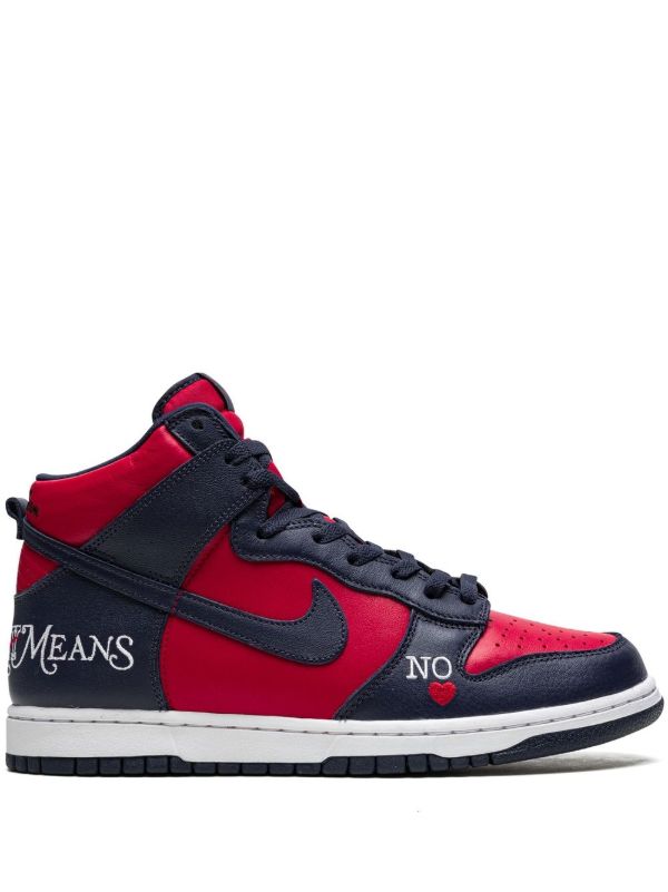 Nike x Supreme baskets montantes SB Dunk Pro