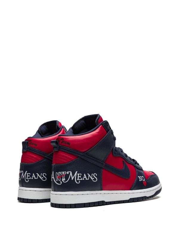 Nike x Supreme baskets montantes SB Dunk Pro